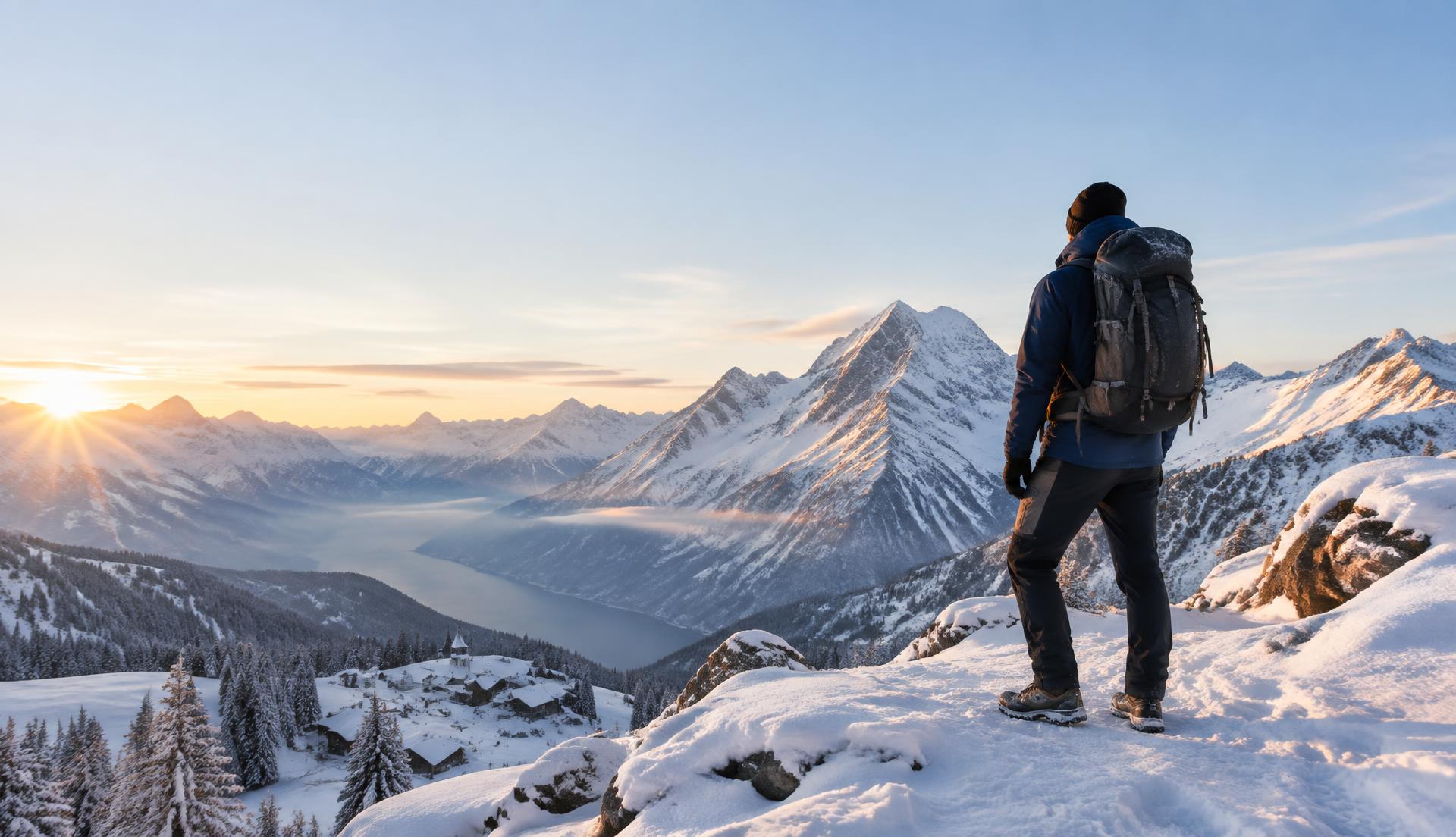 Alpine winter landscape